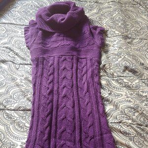Beautiful purple sweater dress